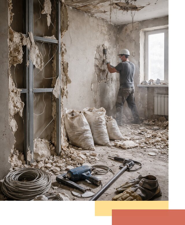 Профессиональный демонтаж зданий и конструкций в Рославле