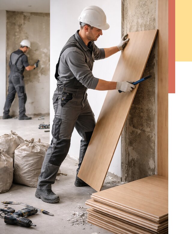 Демонтаж стеновых панелей в Рославле от 3597 руб. за м² быстро и недорого | ОТДЕЛОЧНИК-Рлв