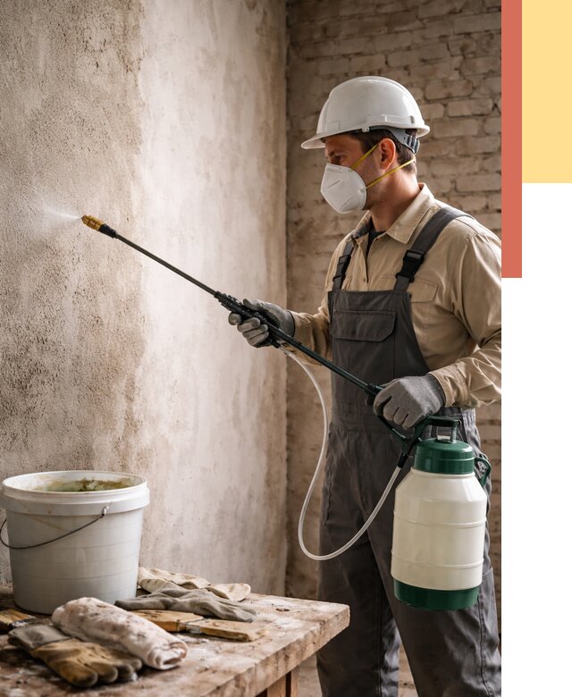 Антисептическая обработка стен в Рославле от 1233 руб. — быстро и недорого | ОТДЕЛОЧНИК-Рлв