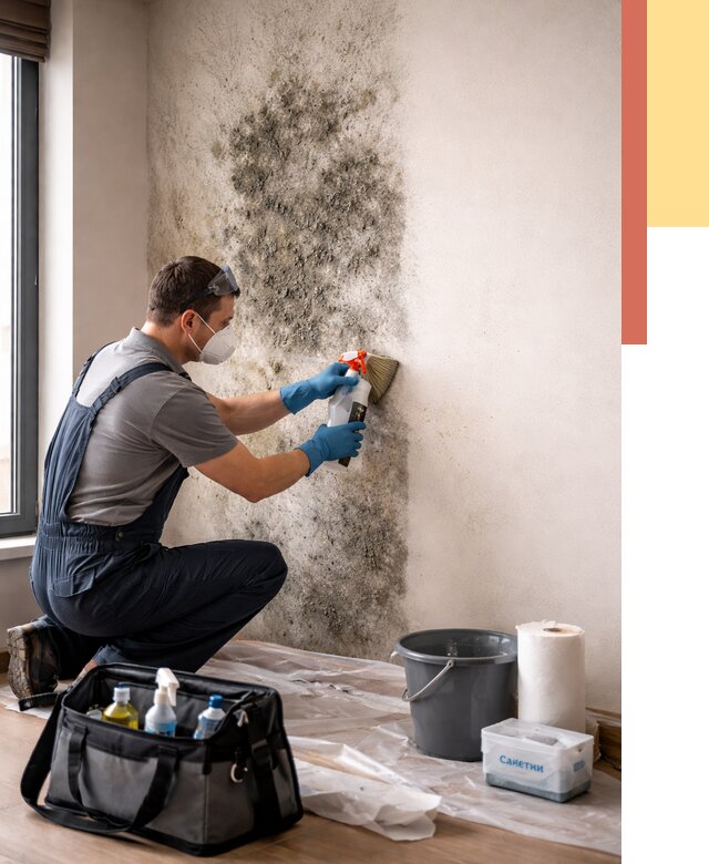 Удаление плесени со стен в Рославле от 2209 руб. — быстро и недорого | ОТДЕЛОЧНИК-Рлв