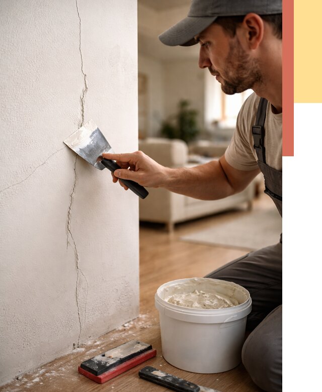 Заделка трещин и сколов в Рославле от 2518 руб. — быстро и недорого | ОТДЕЛОЧНИК-Рлв