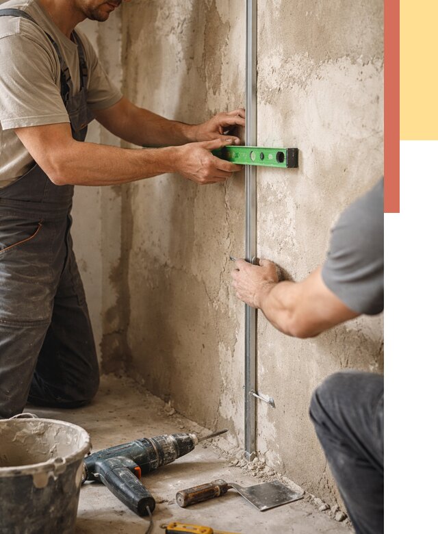 Установка штукатурных маяков в Рославле от 7193 руб. — быстро и недорого | ОТДЕЛОЧНИК-Рлв