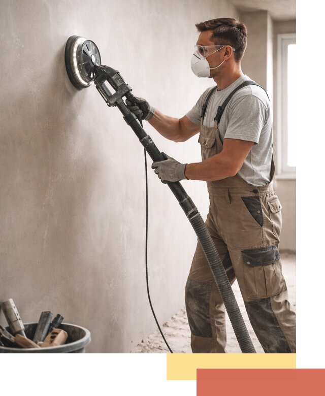 Профессиональная шлифовка стен в Рославле быстро и качественно