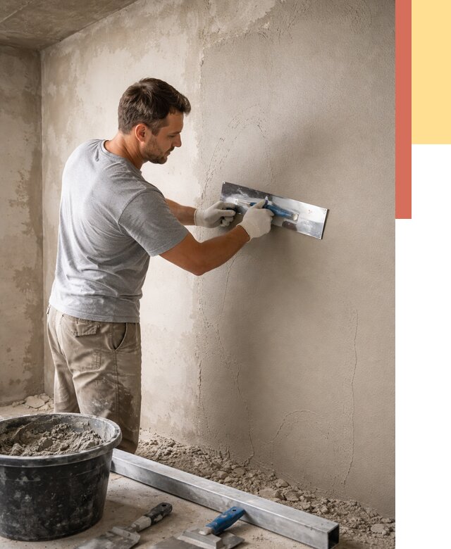 Штукатурка стен без маяков в Рославле от 7399 руб/м2 — услуги и цена | ОТДЕЛОЧНИК-Рлв