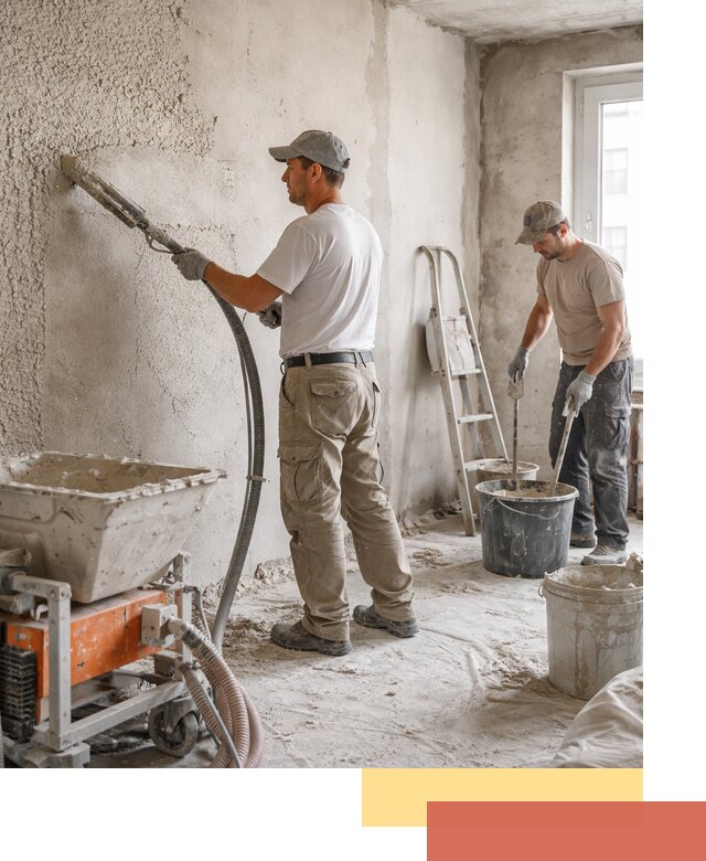 Машинная штукатурка стен в Рославле — быстро и качественно