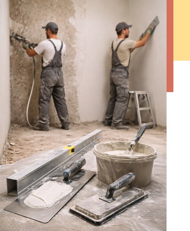 Штукатурка стен под обои в Рославле от 4624 руб./м2 — выравнивание под обои | ОТДЕЛОЧНИК-Рлв