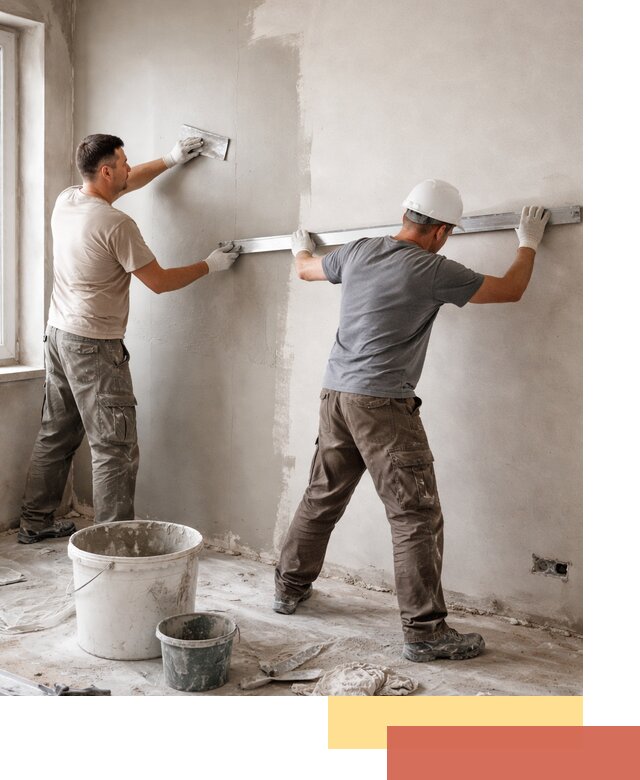 Штукатурка стен под покраску в Рославле качественно и быстро