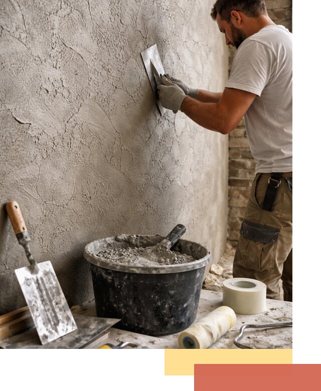 Декоративная штукатурка лофт в Рославле — отделка стен и потолков