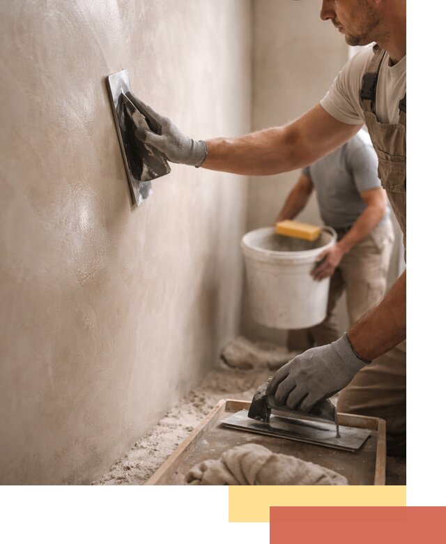 Нанесение марокканской штукатурки таделакт в Рославле