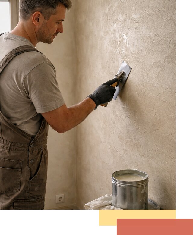 Нанесение воска на штукатурку в Рославле для защиты и блеска