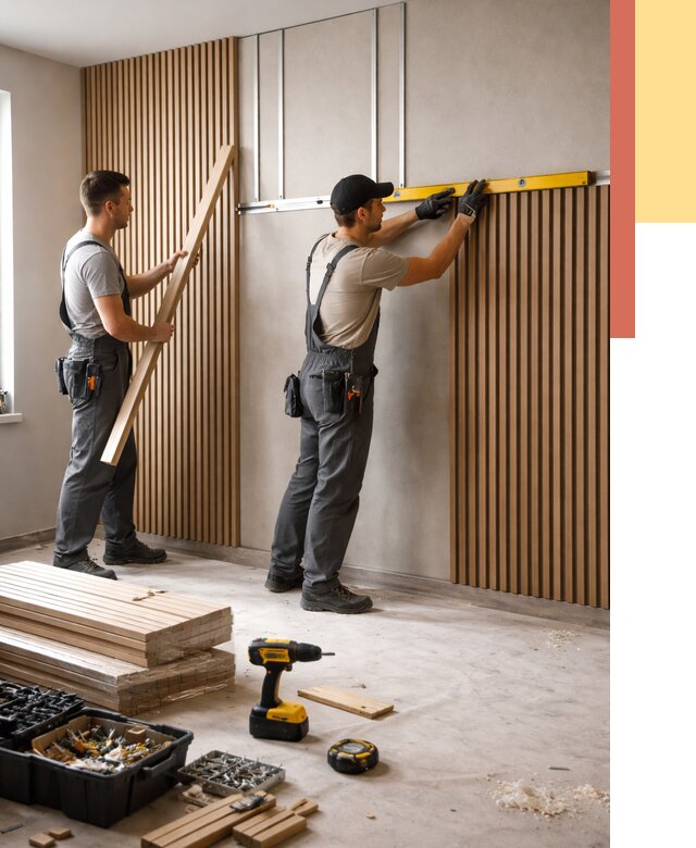 Монтаж реечных панелей на стены в Рославле от 1233 руб. — быстро и недорого | ОТДЕЛОЧНИК-Рлв