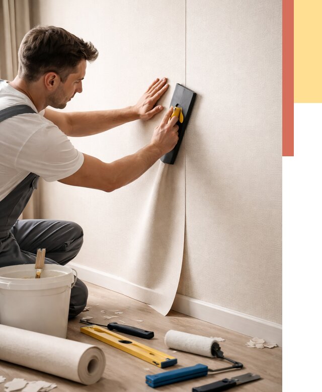 Поклейка виниловых обоев в Рославле от 4624 руб. | Быстро и недорого — ОТДЕЛОЧНИК-Рлв