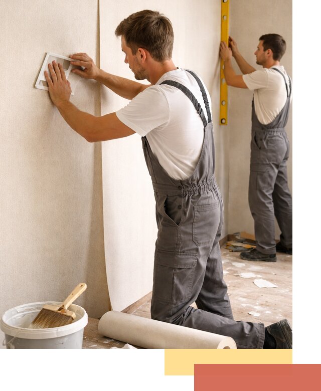 Поклейка бумажных обоев в Рославле качественно и недорого