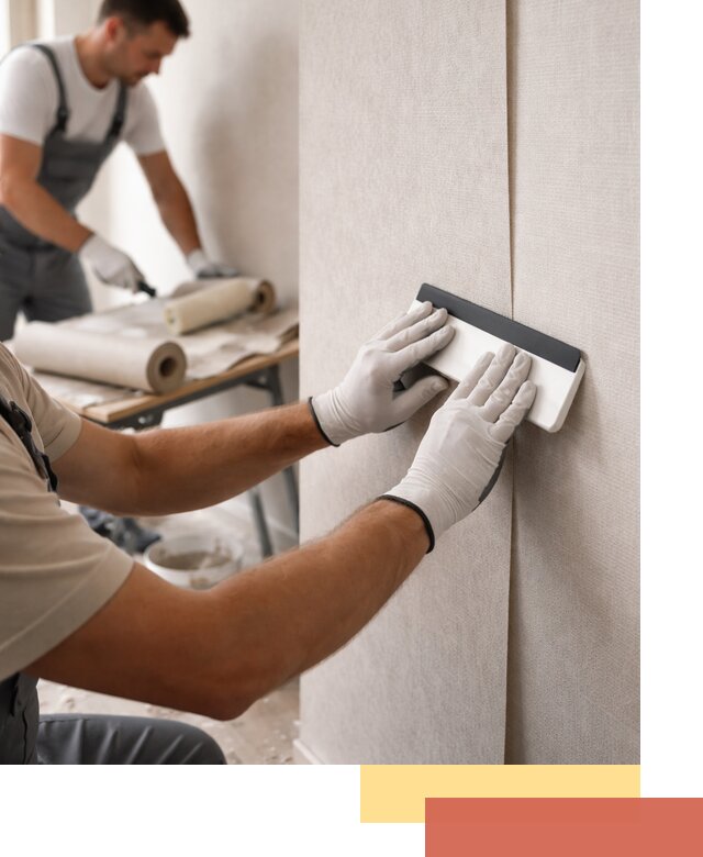 Поклейка обоев под покраску в Рославле профессионально и быстро