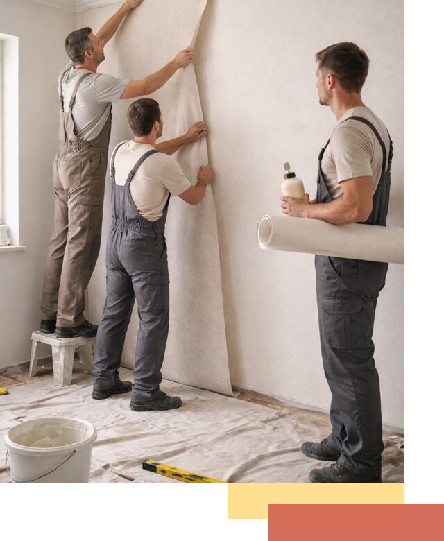 Оклейка стен обоями в Рославле — качественно и профессионально