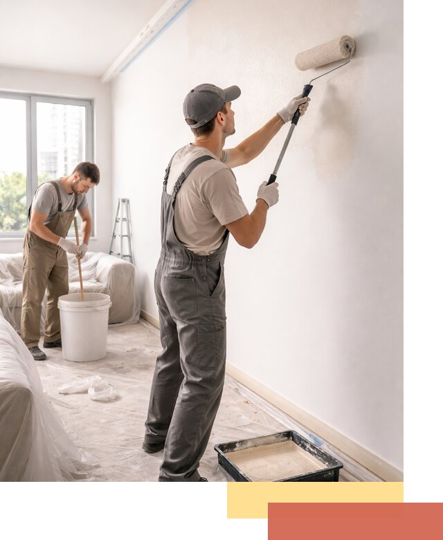 Покраска стен в офисе в Рославле — быстрый и качественный ремонт