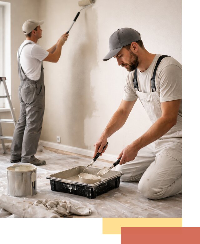 Покраска стен в квартире в Рославле — профессионально и аккуратно