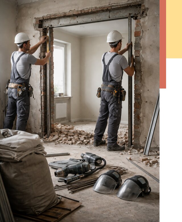 Расширение дверного проема в Рославле от 12845 руб. под ключ | ОТДЕЛОЧНИК-Рлв