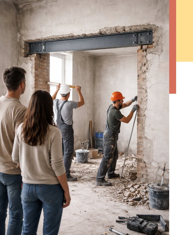 Усиление проема в стене в Рославле от 9762 руб. — усиление дверного проема металлоконструкцией | ОТДЕЛОЧНИК-Рлв