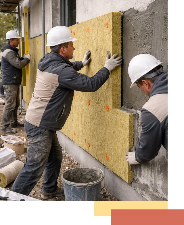 Утепление стен минватой в Рославле — тепло и звукоизоляция