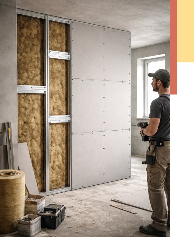 Усиленная перегородка под навеску в Рославле от 13153 руб. — монтаж под ключ | ОТДЕЛОЧНИК-Рлв