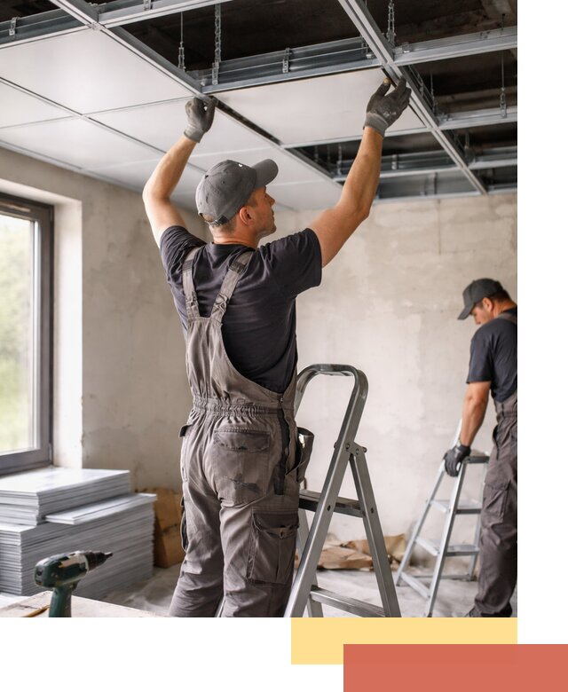 Монтаж кассетного потолка в Рославле качественно и быстро