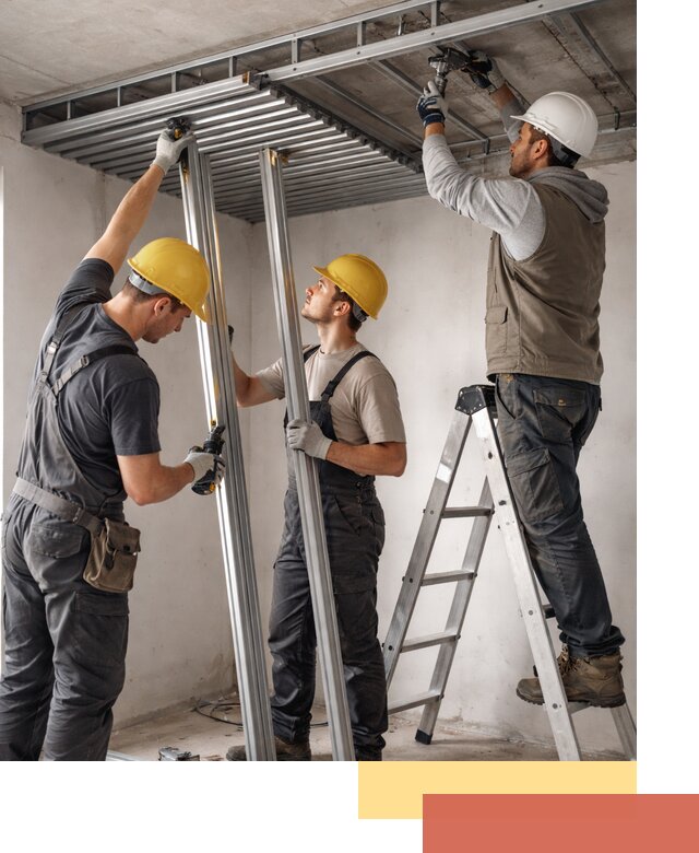 Монтаж реечного потолка под ключ в Рославле