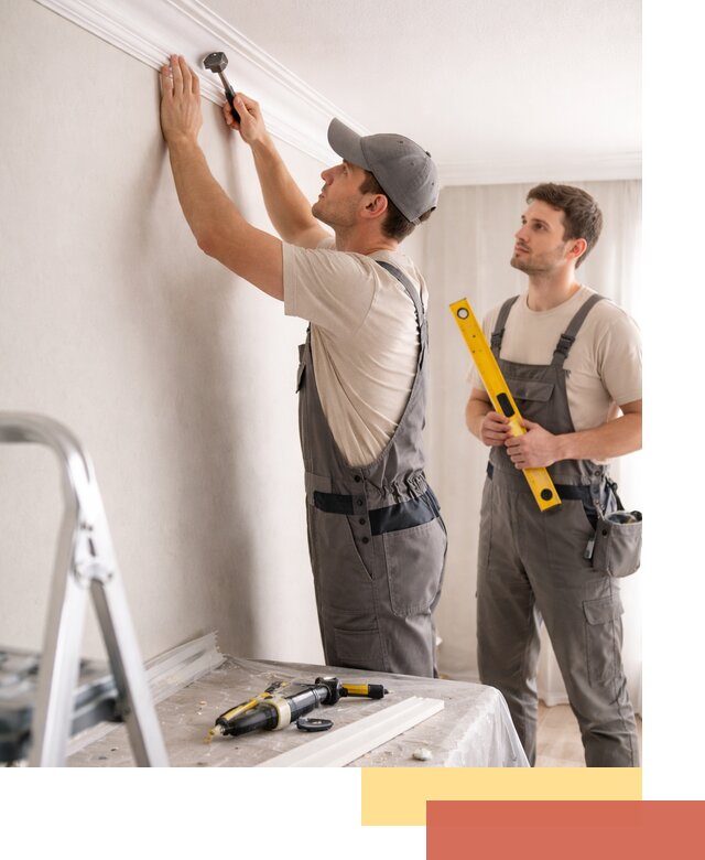 Монтаж потолочного плинтуса в Рославле качественно и быстро