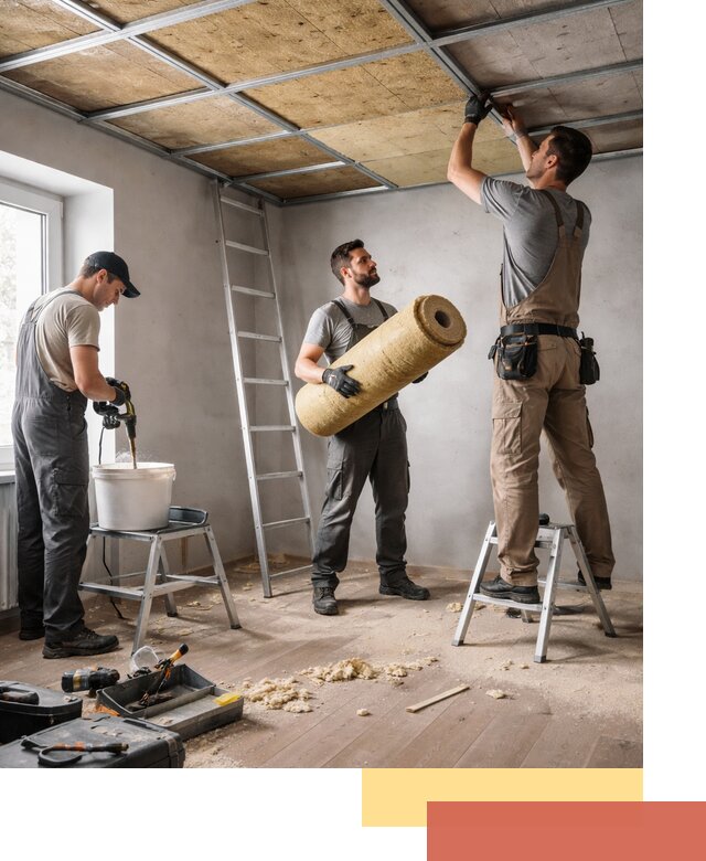 Шумоизоляция потолка в Рославле: профессиональный монтаж и отделка