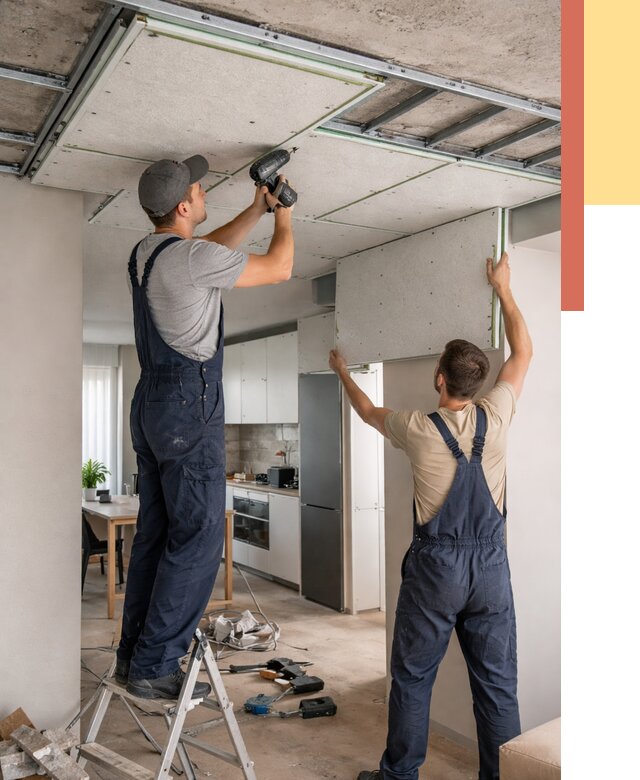 Шумоизоляция потолка панелями зипс в Рославле от 1901 руб. под ключ | ОТДЕЛОЧНИК-Рлв